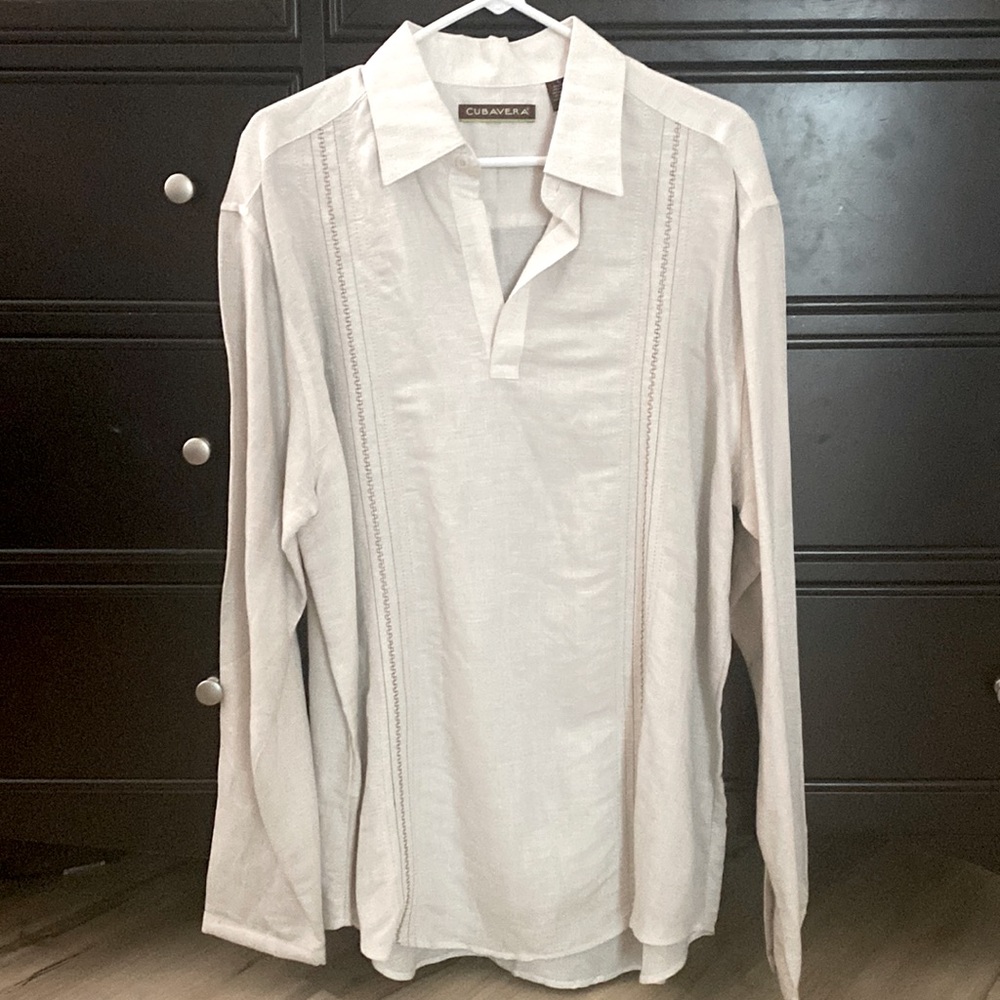 Men’s Cubavera Long Sleeved Dress Shirt